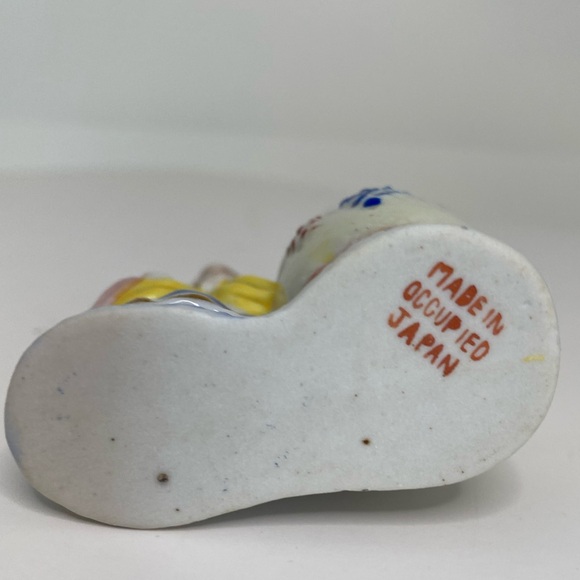 EUC Vtg Porcelain Regency Period Lady Toothpick Holder Made In Occupied Japan - Picture 7 of 7